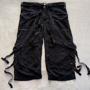 Da-Nang Silk Cargo Shorts/Capris